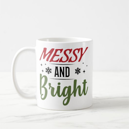 Messy And Bright Funny Christmas Koffiemok (Links)