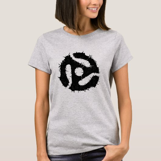 Messy B/W 45 invoegen T-shirt (Voorkant)