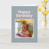 Messy Baby Happy Birthday Kaart (Gele Bloem)