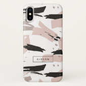 Messy BrushStrokes Moderne Compositie Case-Mate iPhone Case (Achterkant)