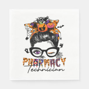 Messy Bun Apotheek Technicus Halloween Party Servet