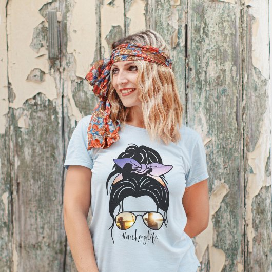 Messy Bun Archery Life T-shirt