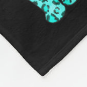 Messy Bun Blauwgroen Lint Cervicale Kankerstrijder Fleece Deken (Hoek)