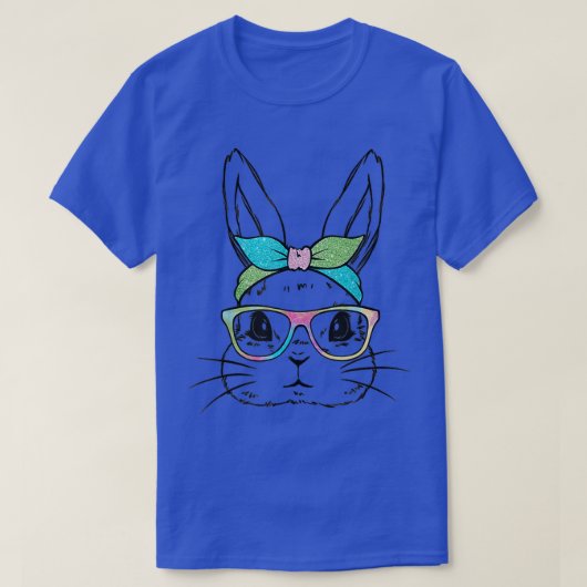 Messy Bun Bunny Cute Rabbit Women Girls Kinder Eas T-shirt (Design voorkant)