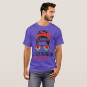 Messy Bun Dialyse Technicus Off Duty Sunset T-shirt (Voorkant volledig)