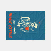 Messy Bun Drinking Coffee For Women Never Better S Fleece Deken (Voorkant (Horizontaal))