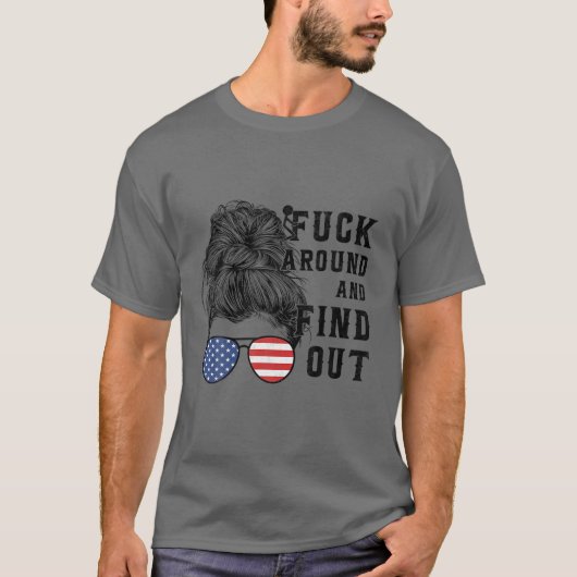 Messy Bun Funk en ontdek de grappigheid T-shirt (Voorkant)