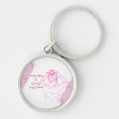 Messy Bun, Getting Stuff Done Sleutelhanger (Voorkant)