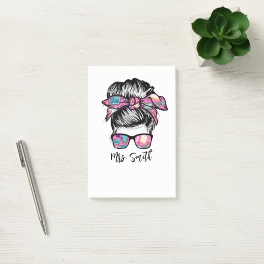 Messy Bun Gifts Ideeën voor Schoolmedewerkers Post-it® Notes (Kantoor)