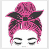 MESSY BUN GIRL [MBG6] STICKER (Vel)