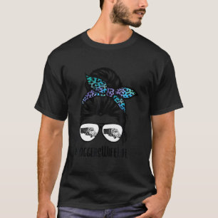 Messy Bun Haar Bril Proud Logger Vrouw T-shirt