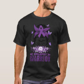 Messy Bun Hair Epilepsy Awareness Day Warrior Wome T-shirt (Voorkant)