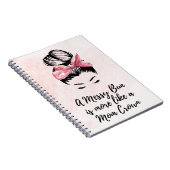 Messy Bun - Mam Spiral Notitieboek (Rechterzijde)