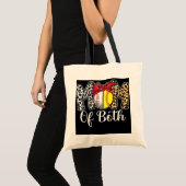 Messy Bun Mam van beide honkbal Softball Mam Tote Bag (Voorkant (product))