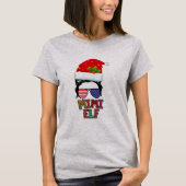 Messy Bun Mimi Elf Matching Family Group T-shirt (Voorkant)