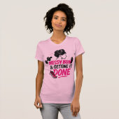 Messy Bun Mom Life Getting Done Design T-shirt (Voorkant volledig)