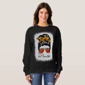 Messy Bun Nana Life Basketball Moederdag Trui (Voorkant volledig)