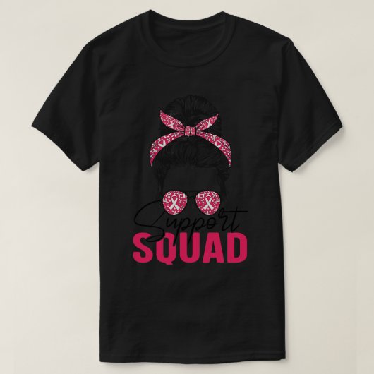 Messy BUN Ondersteuning Squad Awareness 1 T-shirt (Design voorkant)