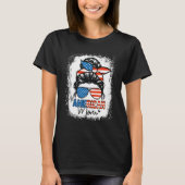 Messy Bun Patriottisch Shirt Alle Amerikaanse moed (Voorkant)