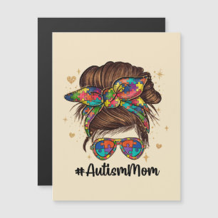 Messy Bun Proud Autism Mam