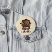Messy Bun Proud Autism Mam Ronde Button 7,6 Cm (In situ)