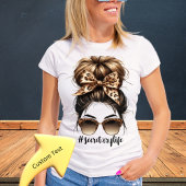 Messy Bun Secretaris Leven Tshirt
