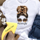 Messy Bun Secretaris Leven Tshirt