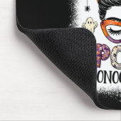 Messy Bun Spooky Sonograaf Grappig Halloween Costu Muismat (Hoek)