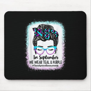 Messy Bun Suicide Prevention Awareness maand septe Muismat