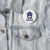 Messy Bun Suicide Prevention Awareness Suicide Rib Ronde Button 5,7 Cm (In situ)
