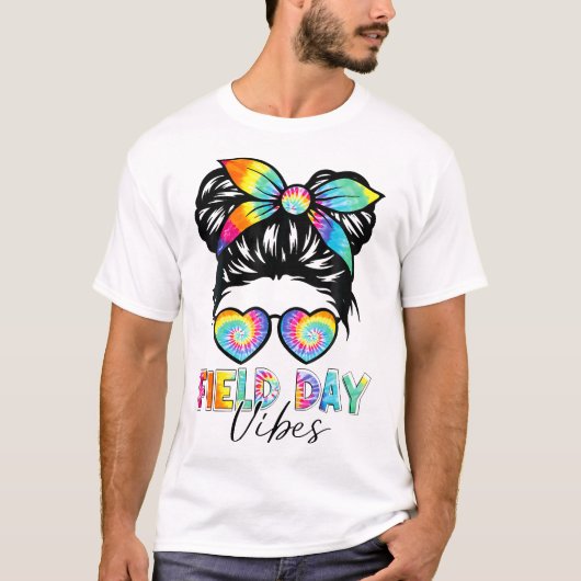 Messy Bun Velddag 2024 Meisjes Student T-shirt (Voorkant)