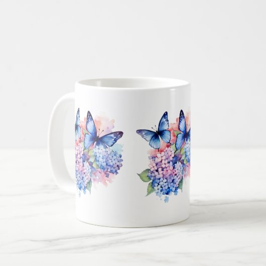 Messy Butterfly Waterverf Mok (Voorkant links)