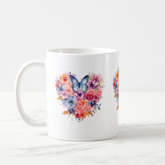 Messy Butterfly Waterverf Mok (Links)