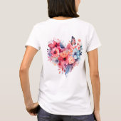 Messy Butterfly Waterverf T-shirt (Achterkant)
