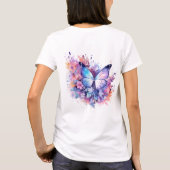 Messy Butterfly Waterverf T-shirt (Achterkant)