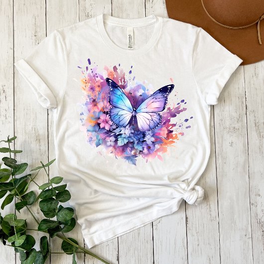 Messy Butterfly Waterverf T-shirt