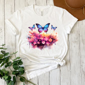Messy Butterfly Waterverf T-shirt