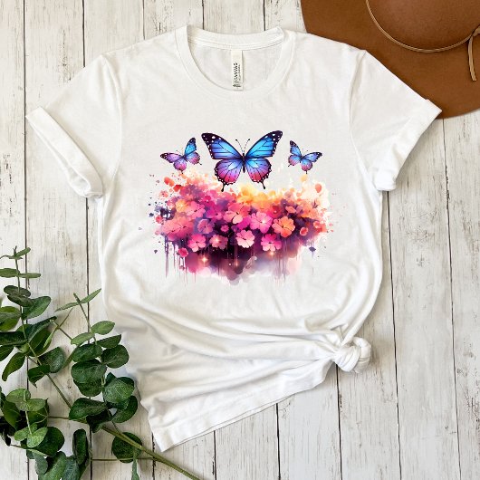 Messy Butterfly Waterverf T-shirt