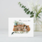 Messy Cats van Louis Wain Briefkaart (Staand voorkant)