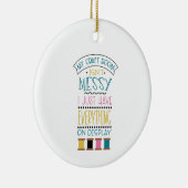 Messy Craft Room Keramisch Ornament (Rechts)