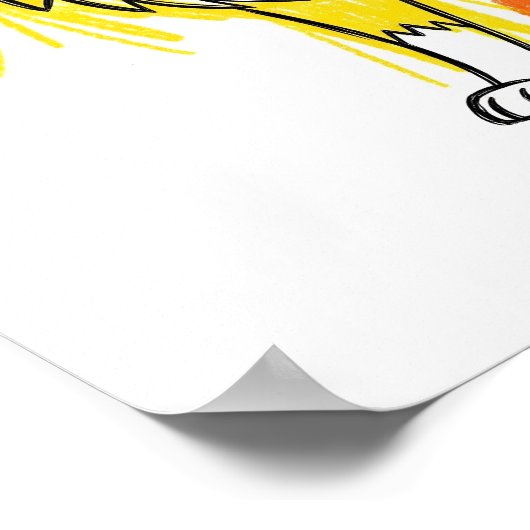 Messy Crayon Art Poster (Hoek)