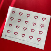 Messy - een hart onvolmaakt getekend, maar met bet ronde sticker