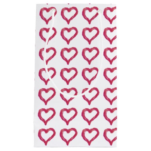 Messy - een onvolmaakt getrokken hart klein cadeauzakje (Voorkant)