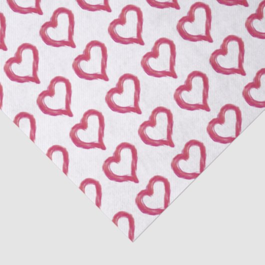 Messy - een onvolmaakt getrokken hart tissuepapier (Detail)