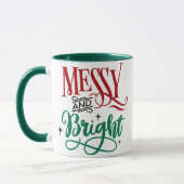 Messy en Bright | Funny Festive-kerstmis Mok (Links)