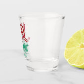 Messy en Bright | Funny Festive-kerstmis Shot Glas (Rechts)
