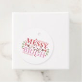 Messy en Heldere Kerstmis Bedankjes Labels (In situ)