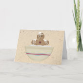 Messy Gingerbread Man Kerst Kaart (Voorkant)