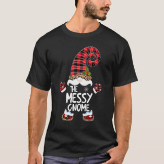 Messy Gnome Buffalo Play Matching Family Christma T-shirt