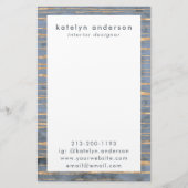 Messy Gold Line | Blauwe periwinkle | Beroepsbeoef Briefpapier (Voorkant)